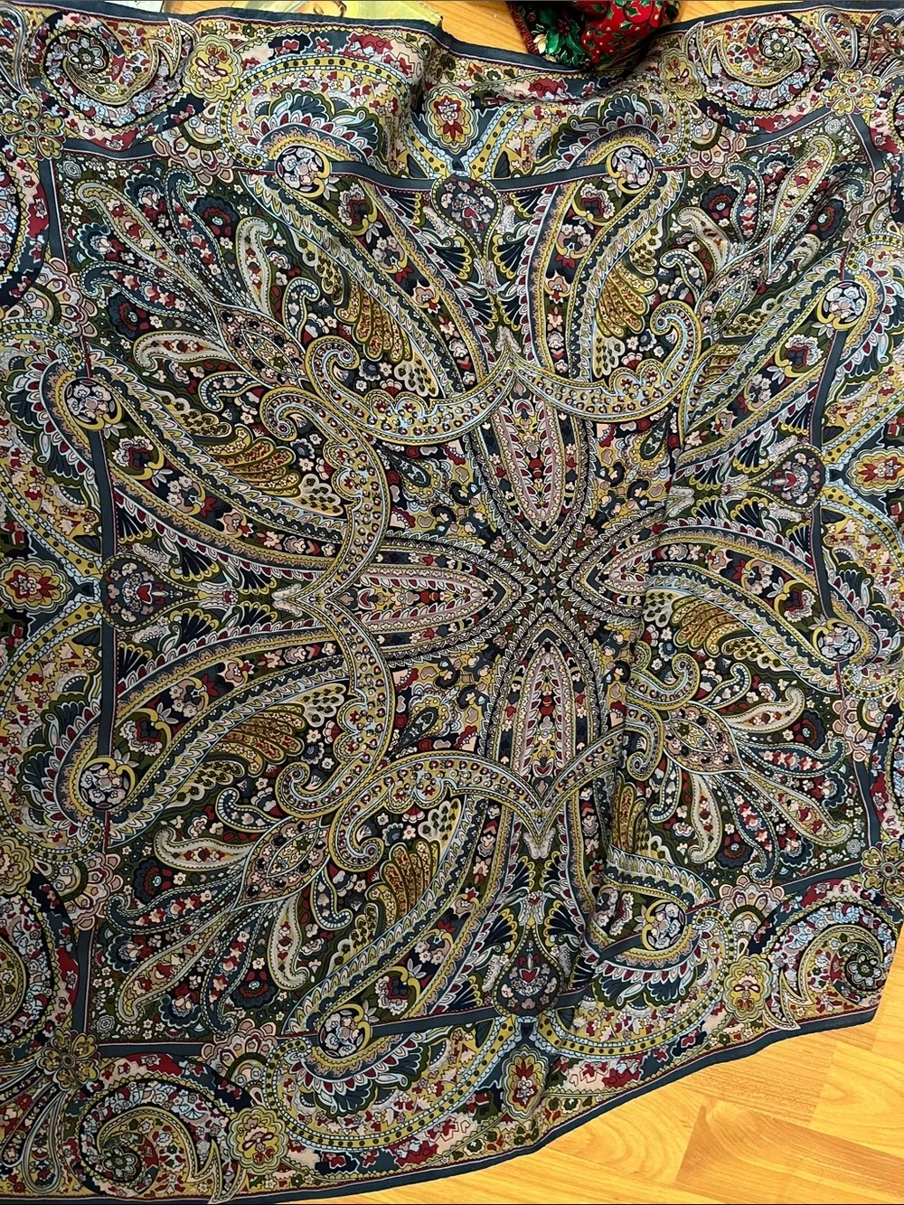 Blue Paisley Scarf